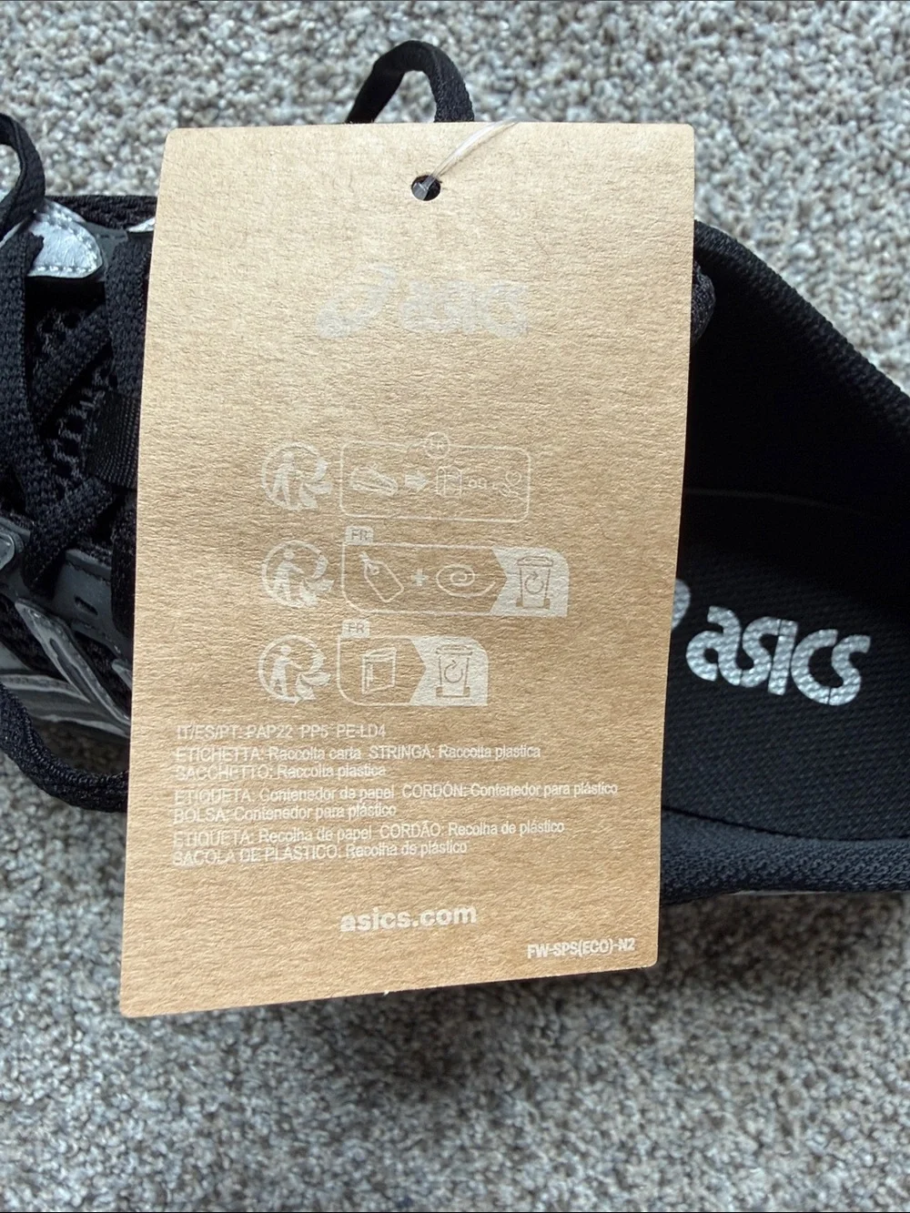 ASICS Black & Silver GEL-1130 Mule Women 10/Men 8.5 NWT - Picture 12 of 12